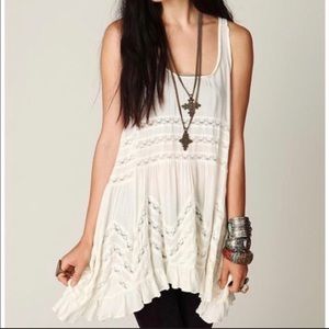 Free people Voile and Lace slip Dress